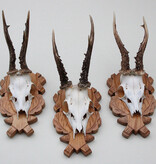 3 x  REE GEWEI op solide bewerkt houten schild