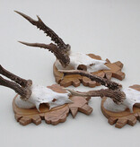 3 x  REE GEWEI op solide bewerkt houten schild