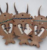 3 x  REE GEWEI op solide bewerkt houten schild