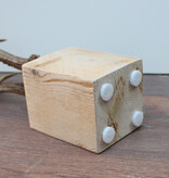 Zesender REE GEWEI paar op stevige houten sokkel