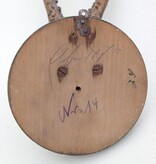 Antiek zesender REE GEWEI  - rond 1910 op rond zwart houten schild