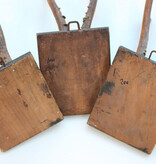 3 x antiek REE GEWEI  op zwart houten schild  - 1885-1887