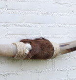 Texas style BULLBAR- 87 cm - afgewerkt met vel en sisaltouw