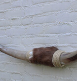 Texas style BULLBAR- 87 cm - afgewerkt met vel en sisaltouw