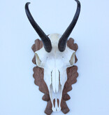 GEMS hoorns / gewei op bewerkt schild