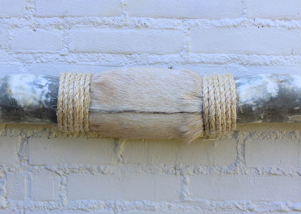 Texas style BULLBAR- 153  cm - afgewerkt met vel