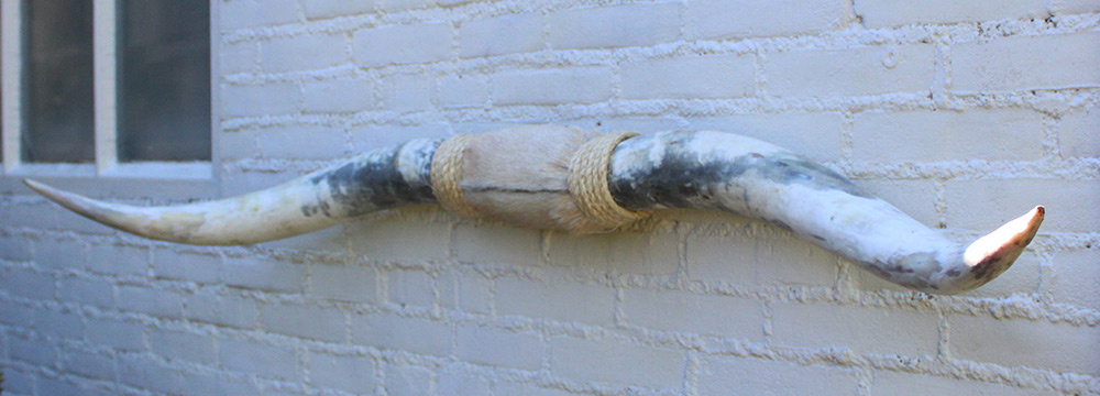 Texas style BULLBAR- 153  cm - afgewerkt met vel