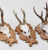 3 x  REE GEWEI op fraai bewerkt houten schild -  set C