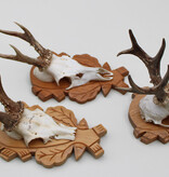 3 x  REE GEWEI op fraai bewerkt houten schild -  set C