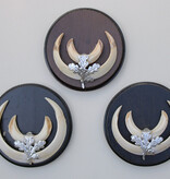 3 x schild tanden EVERZWIJN / WILD ZWIJN  - Hongarije