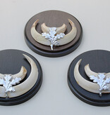 3 x schild tanden EVERZWIJN / WILD ZWIJN  - Hongarije