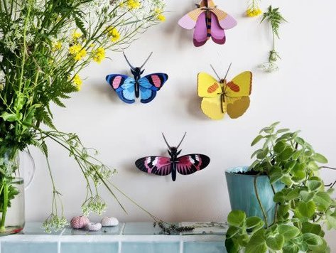 décoration en papier : Libellule géante à construire - hopono