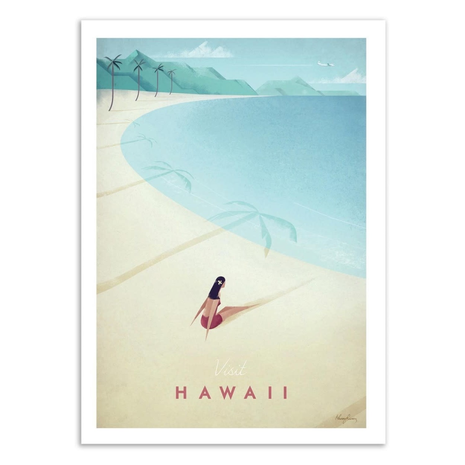 Poster 30x40cm Wall Editions Rivers Hawaii Hopono