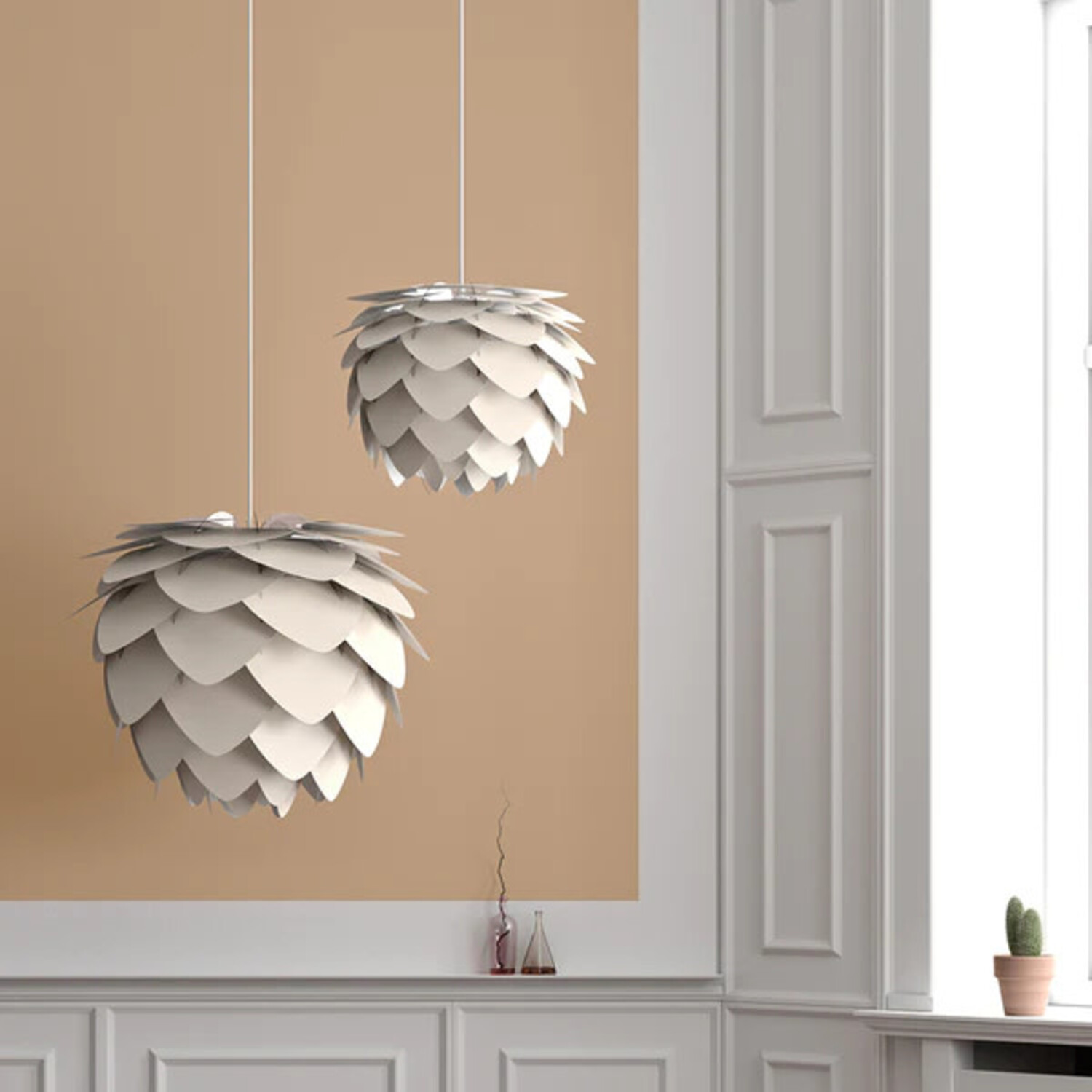 Aluvia Mini Lampshade Pearl White - Hopono