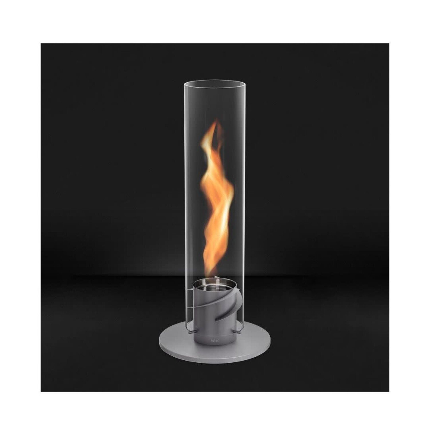Rent Hofats SPIN 120 Table Fire in Silver for Parties and Events