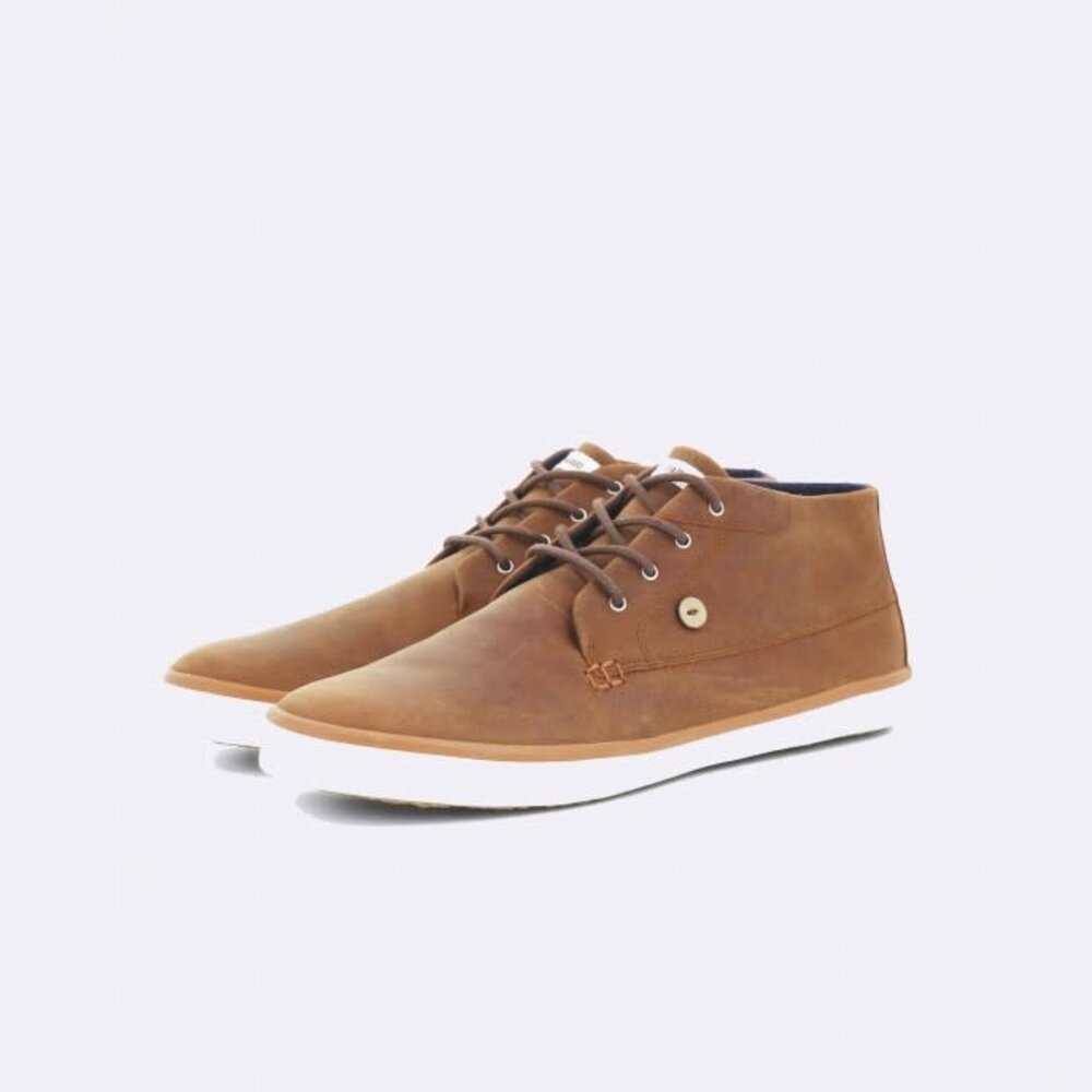 Sneakers Wattle Mahogany Leather Faguo