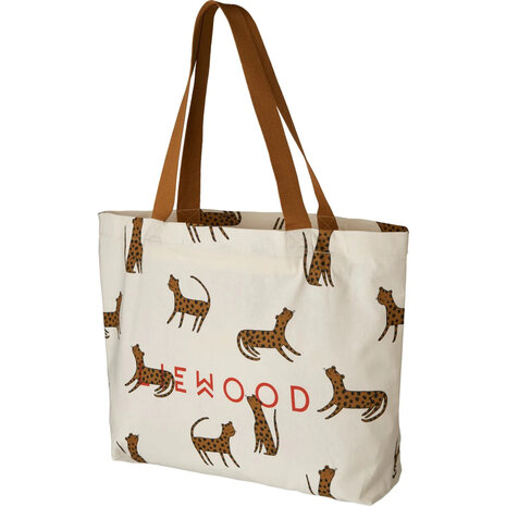 Big Tote Bag Leopard/ sandy - Hopono