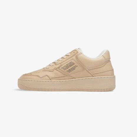 Vegan Sneakers White & Beige - GEN1 - Corn Leather