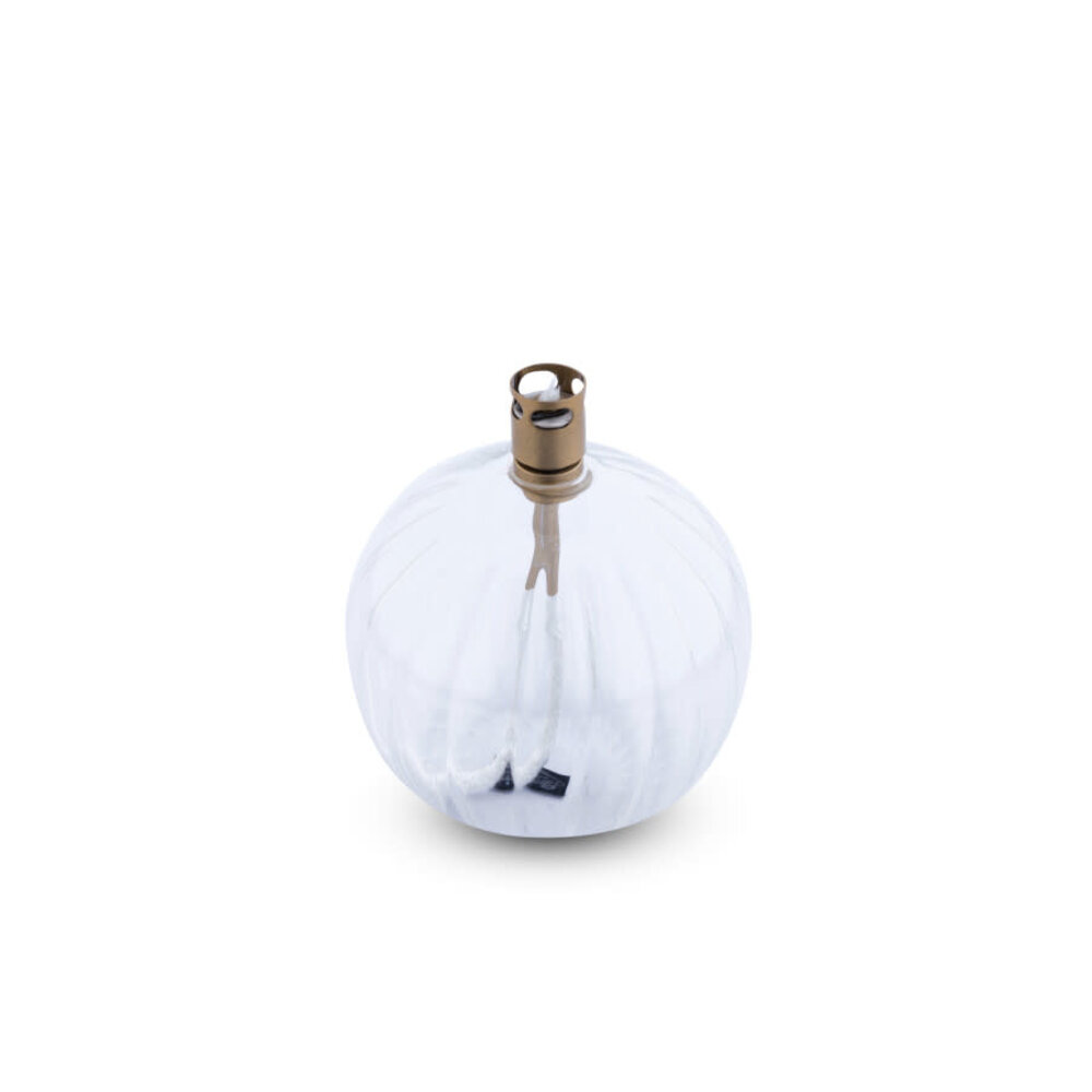 Brass Striated Ball Oil Lamp Peri Design Hopono