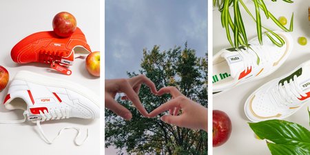 Mes superbes baskets en pomme, c'est l'avenir et c'est maintenant !