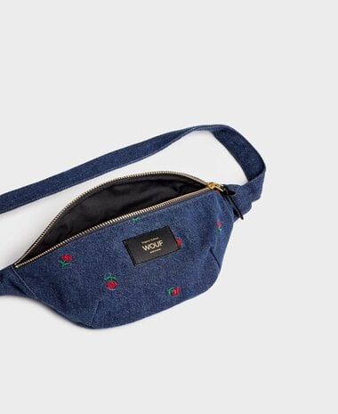 Cotton Fanny Pack Leo Denim| Made in Portugal | Maison Jeanne