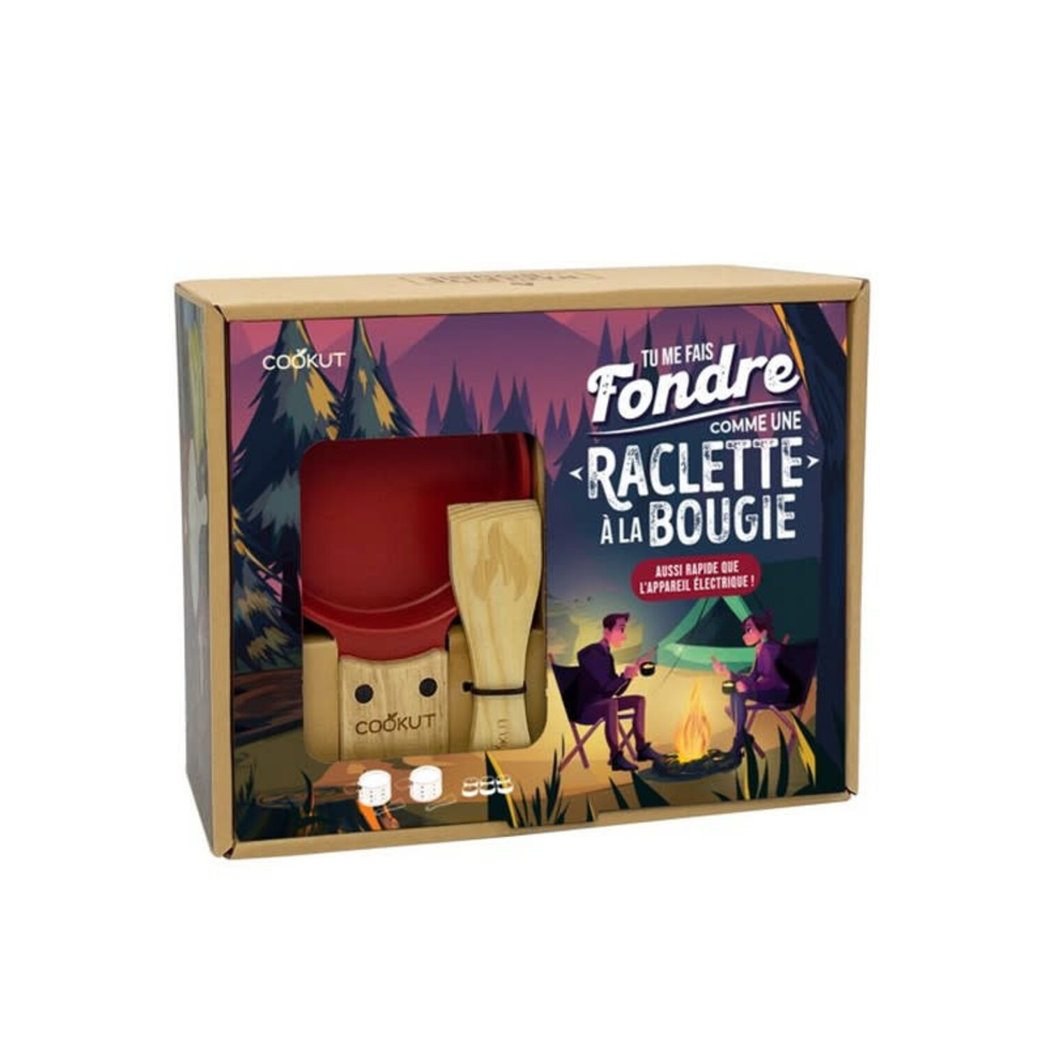 Coffret raclette et fondue à la bougie