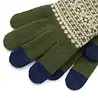 Evolg Tactile Gloves - Flower Khaki, Beige & Blue - Evolg Evolg Tactile Gloves - Flower Khaki, Beige & Blue - Evolg