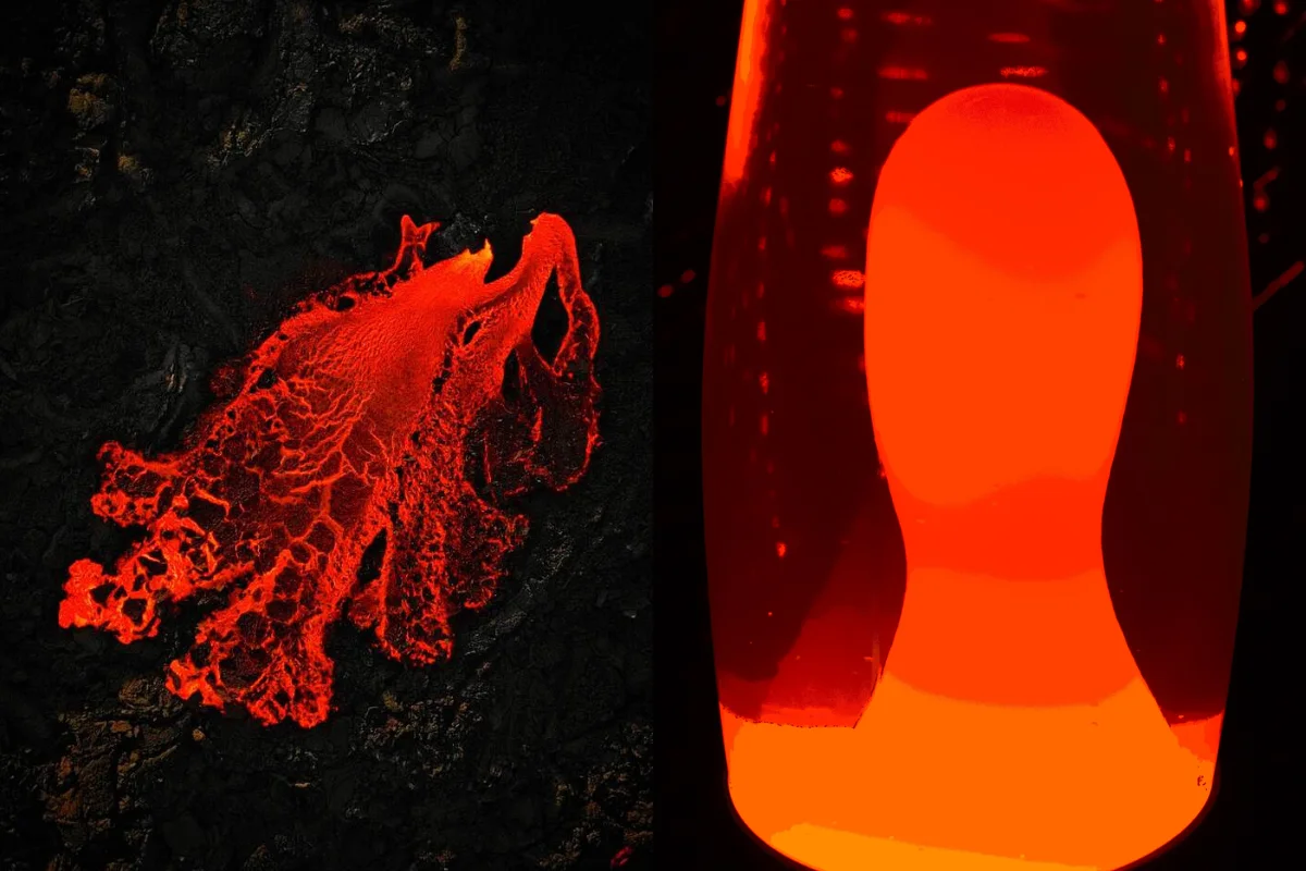 Comparing lava and a lava lamp