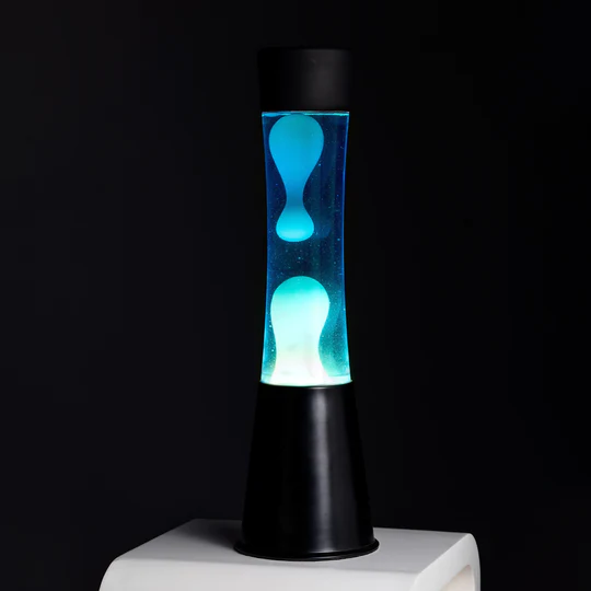 Blauwe Fisura lavalamp
