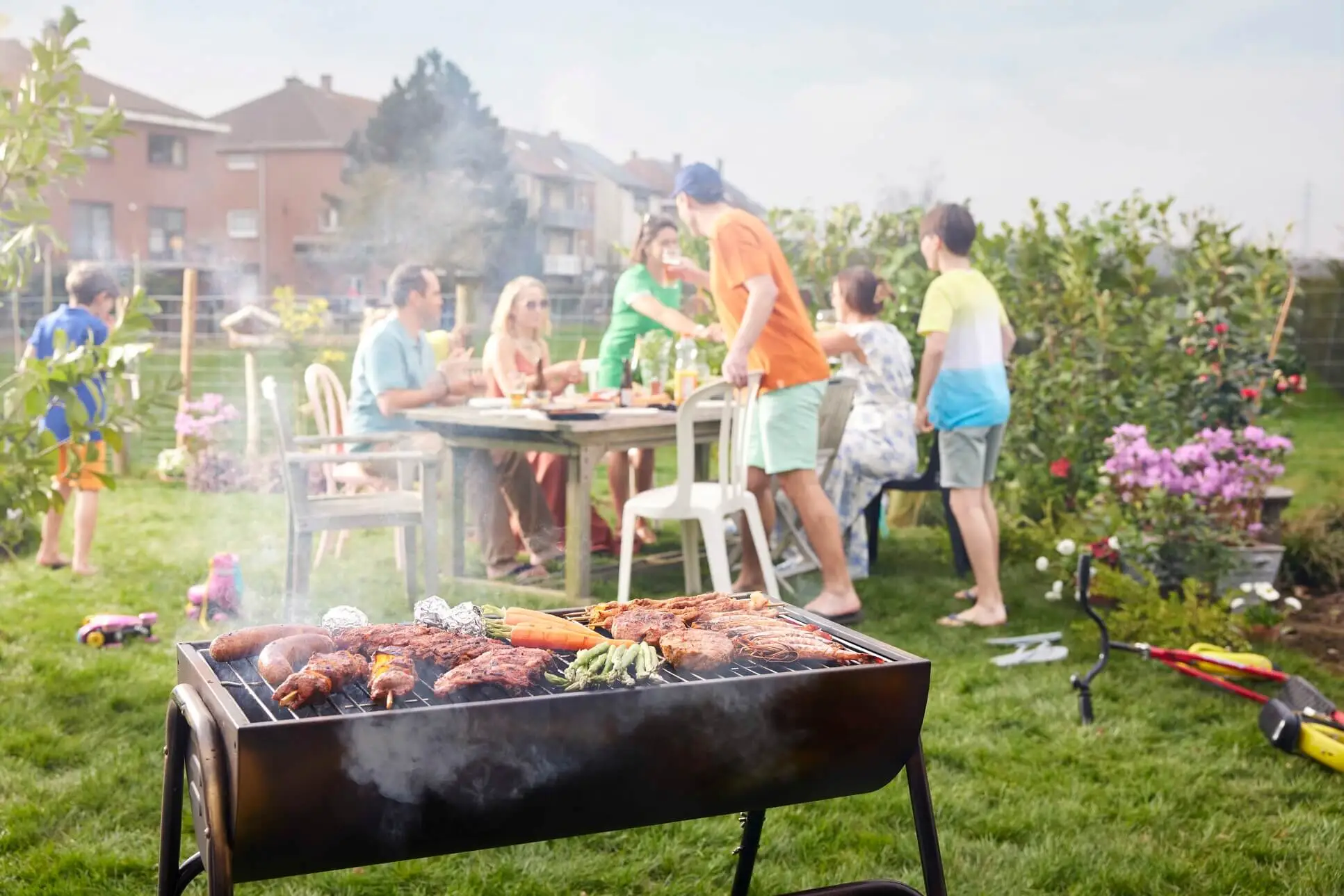 een familie barbecue