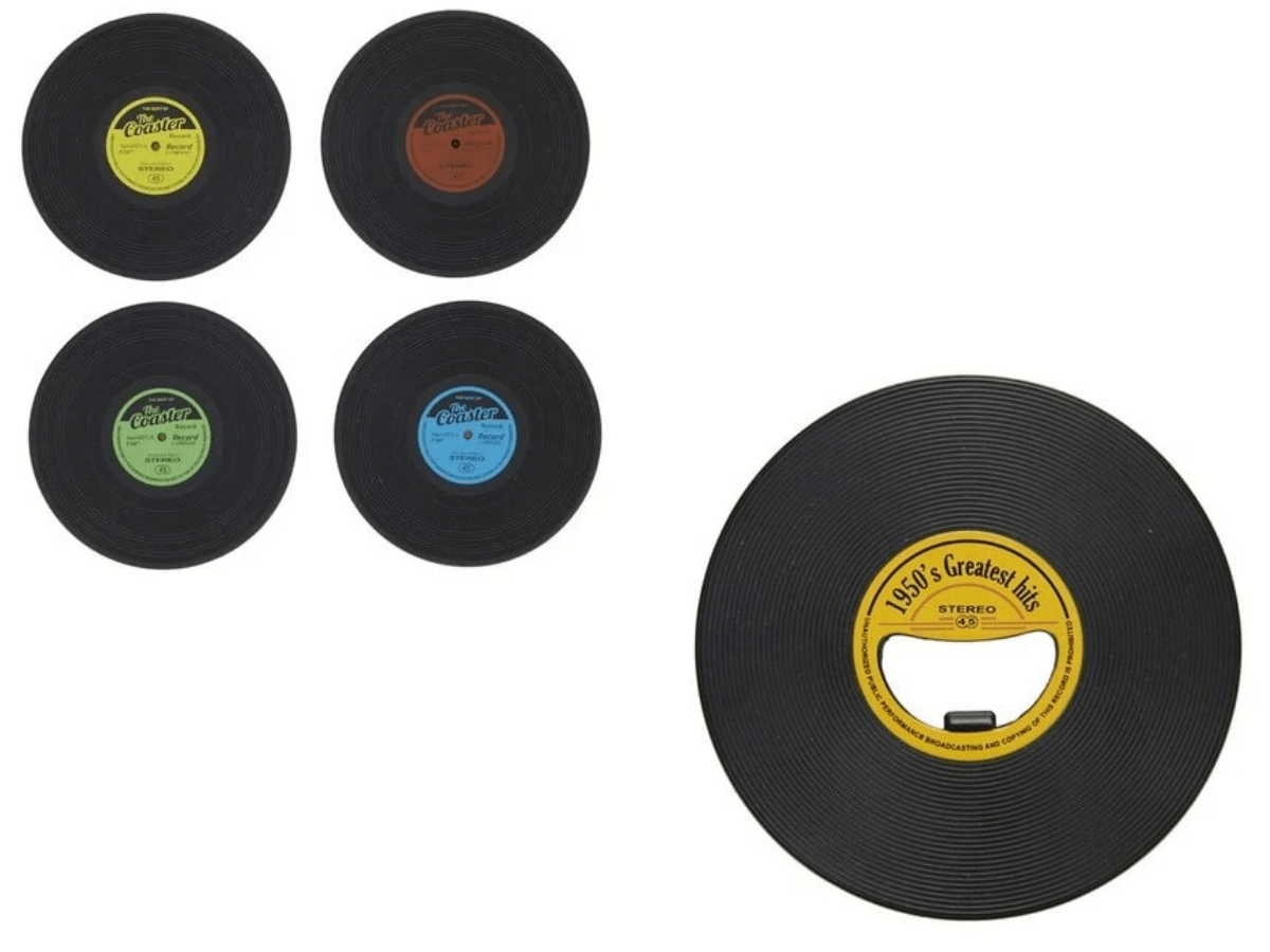 Sous verre et decapsuleur