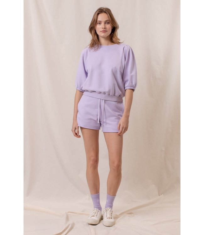 âme Fancy Short Sleeved Sweatshirt Lilac