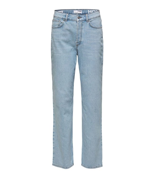 SLFAlice HW Wide Lon Sky - Light Blue denim