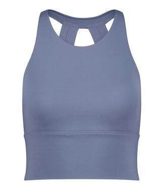 House of Gravity Gravity Silhouette Crop Top With Bra Blue