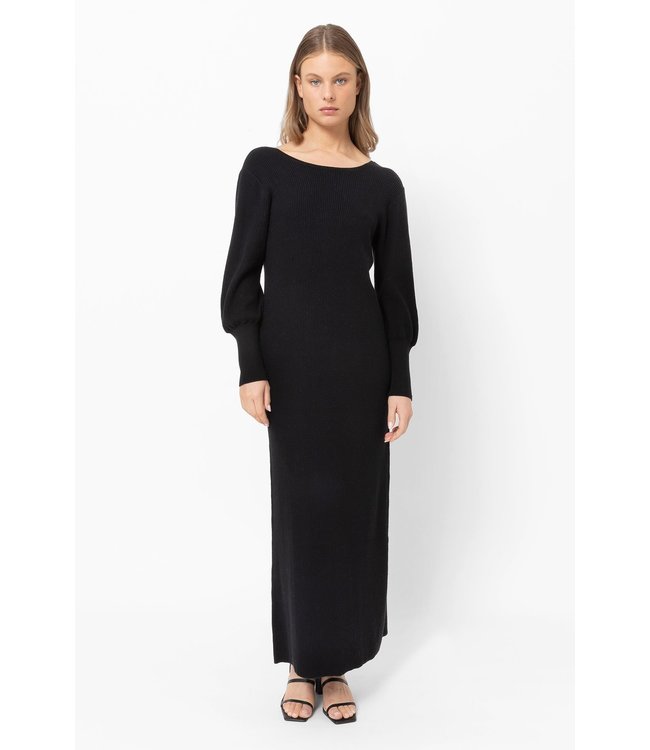 Hariette knitted dress black