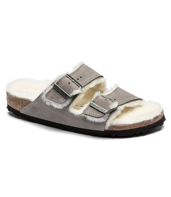 Birkenstock Arizona VL Shearling Stone Coin Narrow