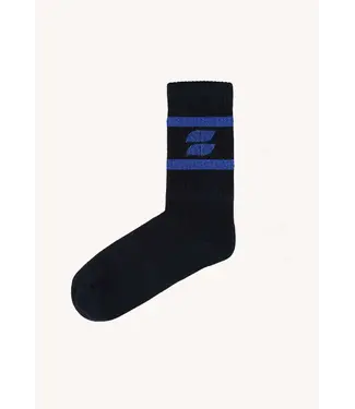 by-bar Logo Sock - Midnight-Kingsblue