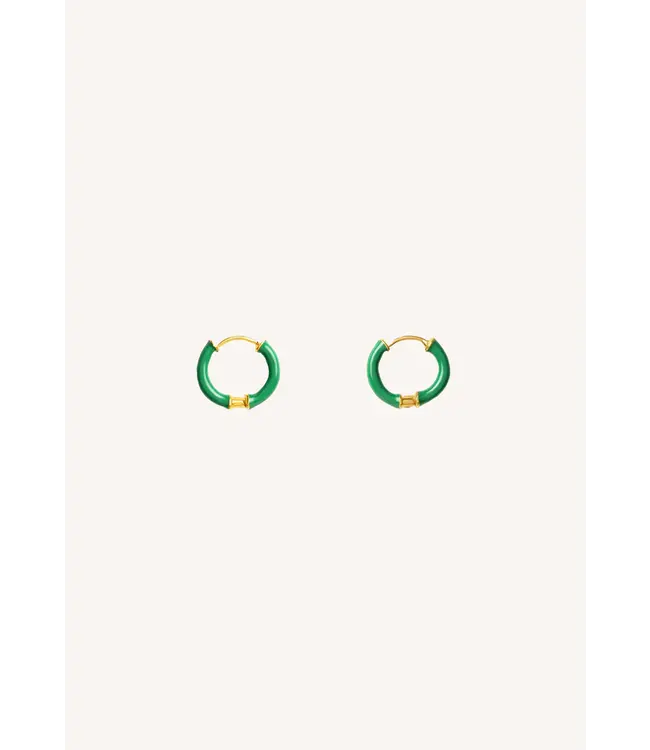 Loops earring - Emerald