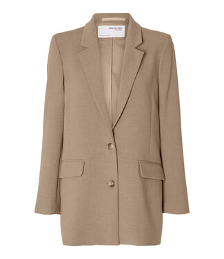 Selected Rita Relaxed Noos Blazer - Camel Melange