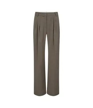 Co'couture VidaCC Pleat Long Pant Walnut