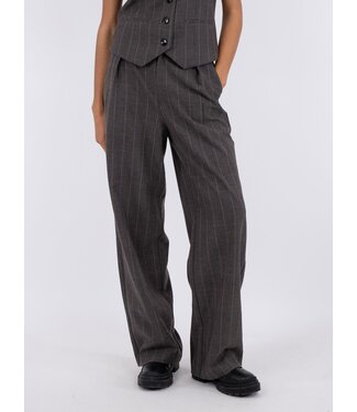 Neo Noir Alessandra Soft check Pants - Dark grey