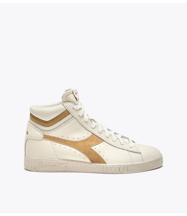 Game L high waxed suede pop white/latte