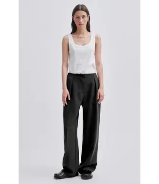 Second Female Fique Wide Trousers - Black