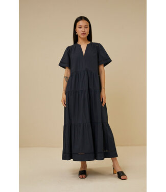 by-bar Jay Poplin Dress - Midnight