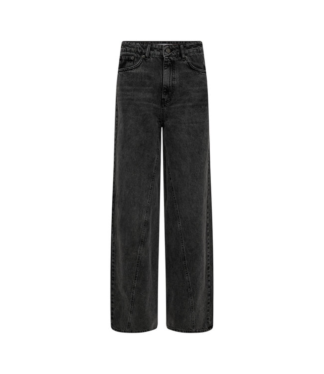 VikaCC long wide seam jeans - Black
