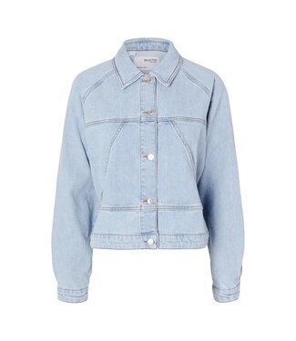 Selected SLFHazel LS - Light Blue Denim