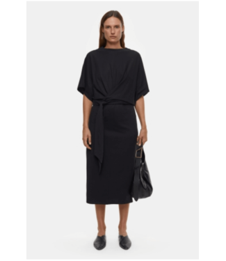 Closed Wrap Dress - Black