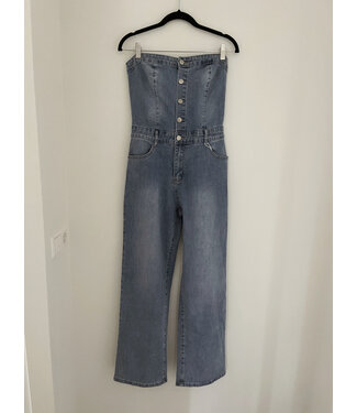 ButikAlkmaar Jeans Jumpsuit - Blue