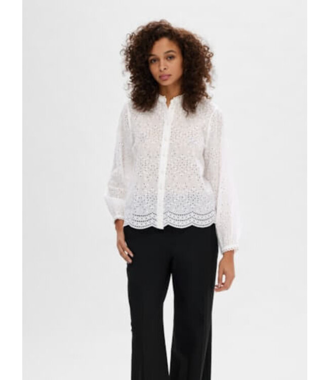 Selected Atiana Blouse - Bright White