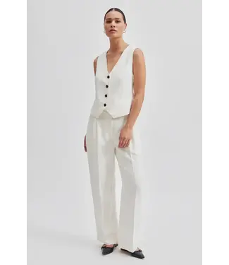 Second Female Lino New trouser - Antique White